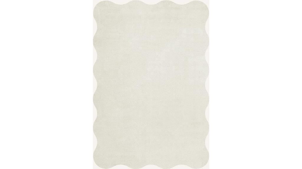 cream wool rug 8x10
