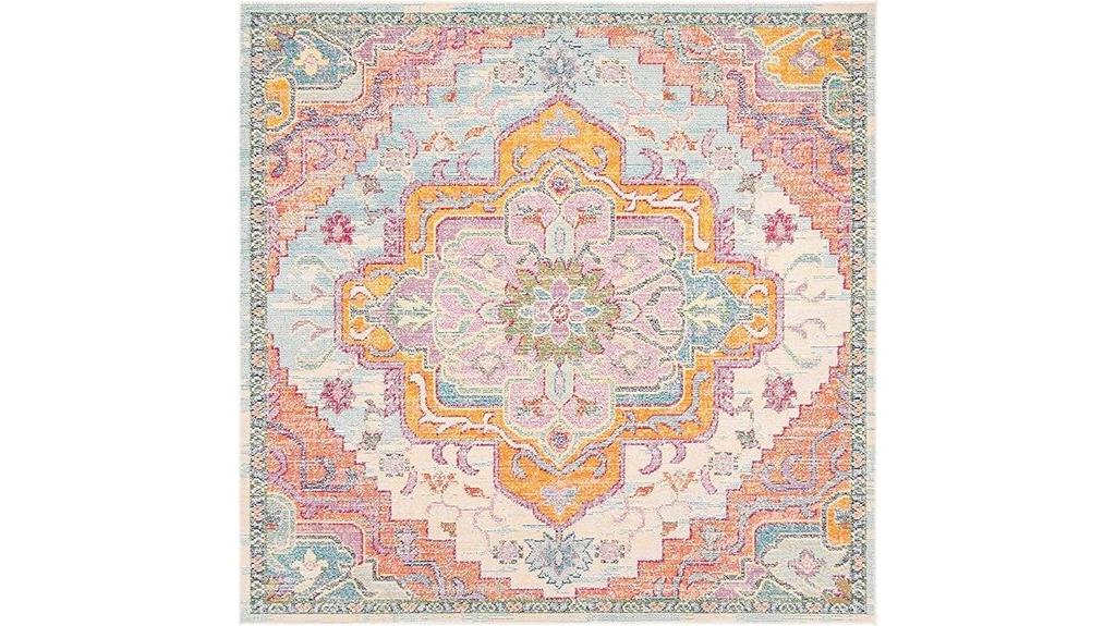 crystal square light blue