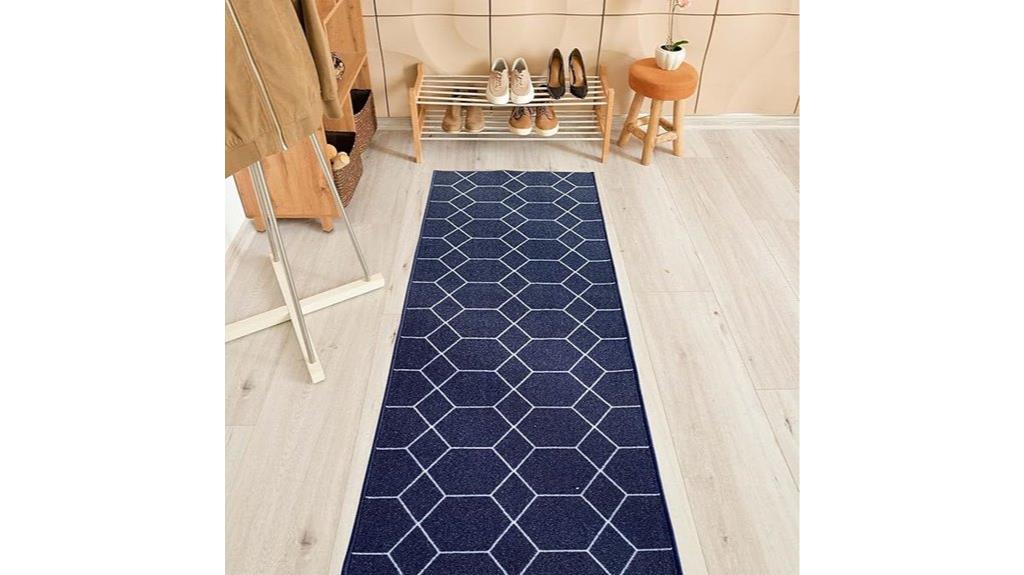 custom hexagon rug size