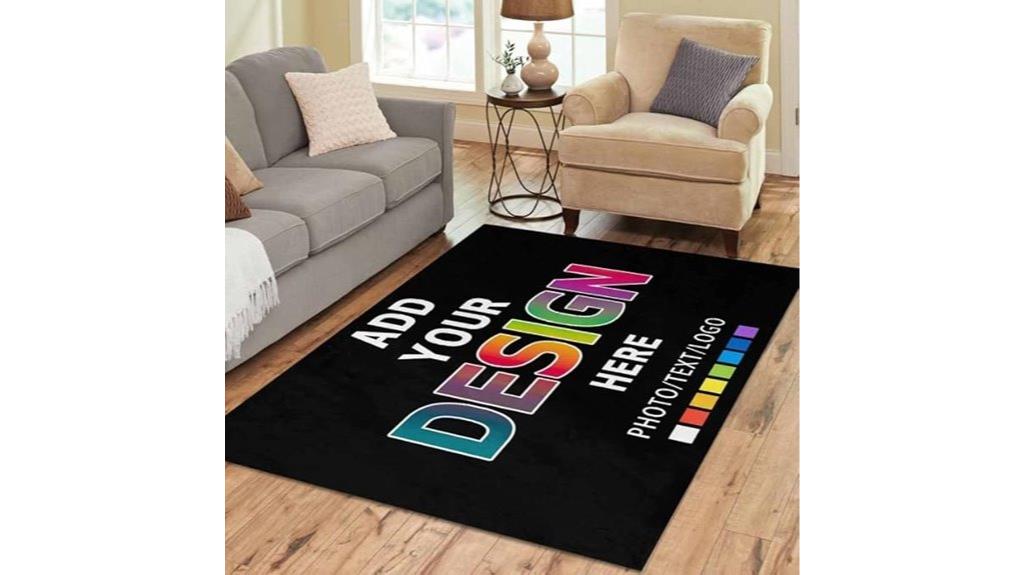 custom usa logo rug