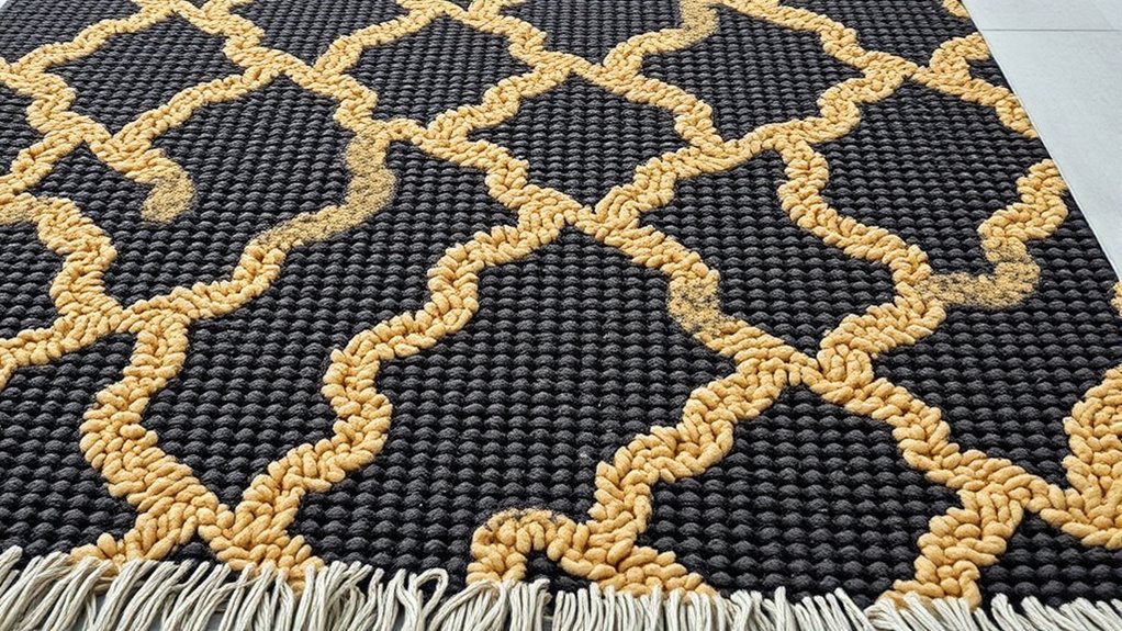 darker patterned durable rugs