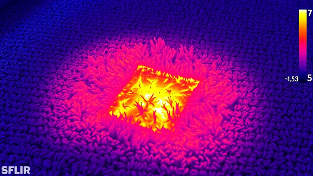 detect moisture with thermal imaging