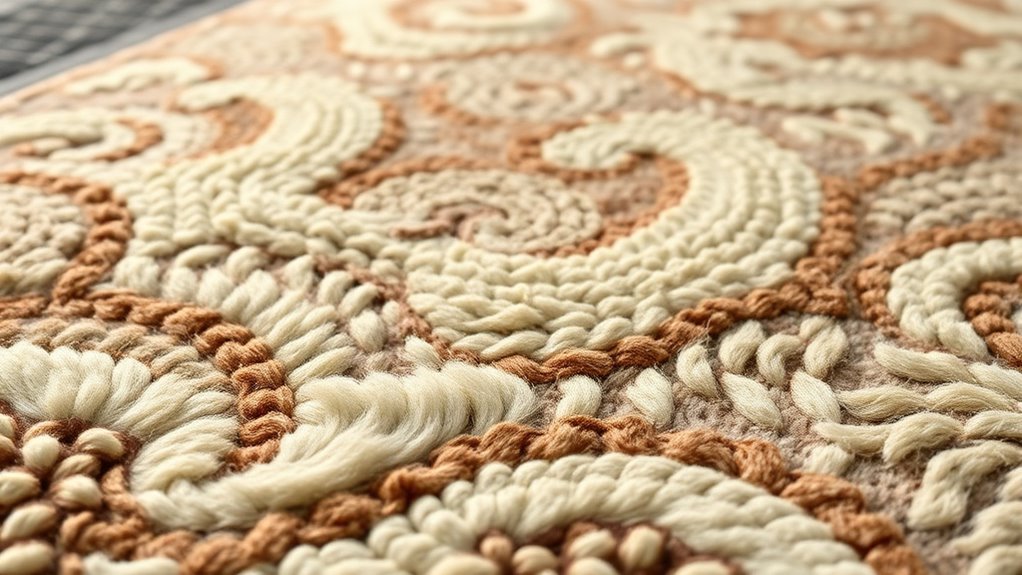 durable blended fiber rug