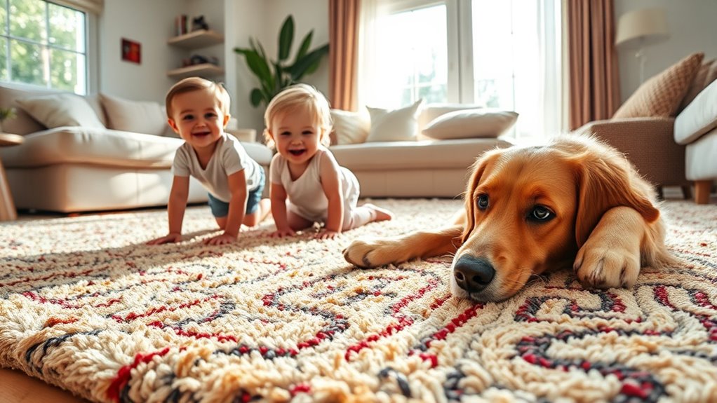durable rugs for families