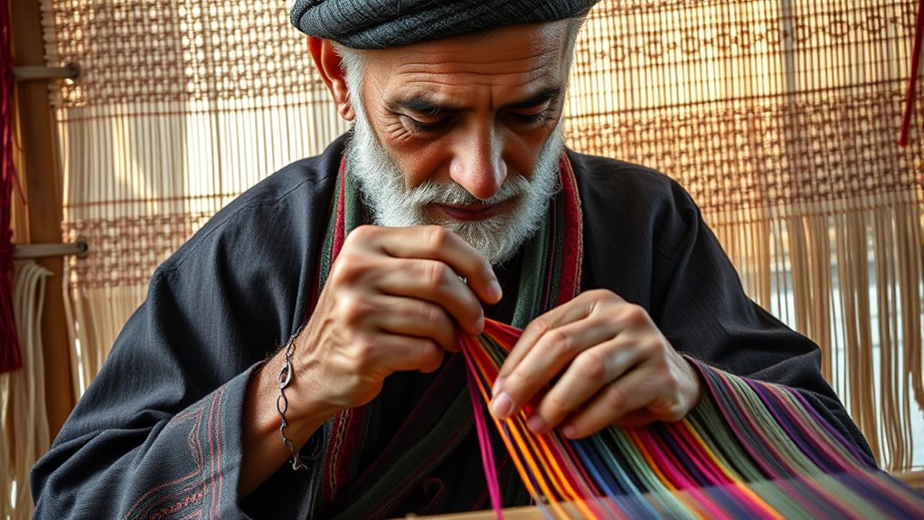 early dyes and loom care