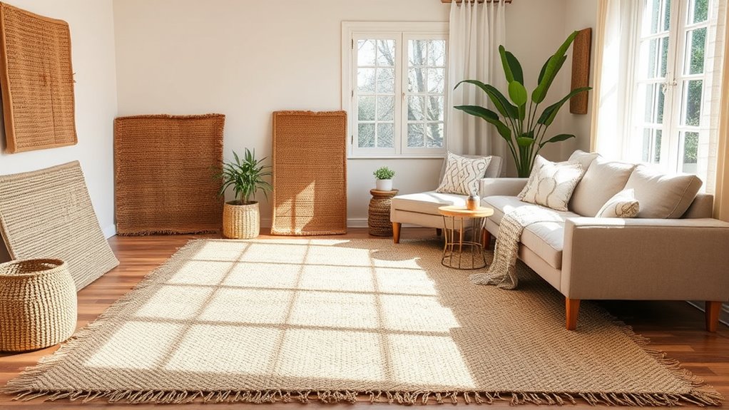 eco friendly jute wool rugs