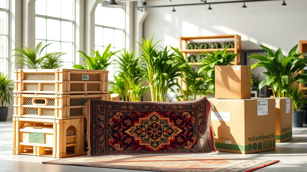 eco friendly rug crating solutions