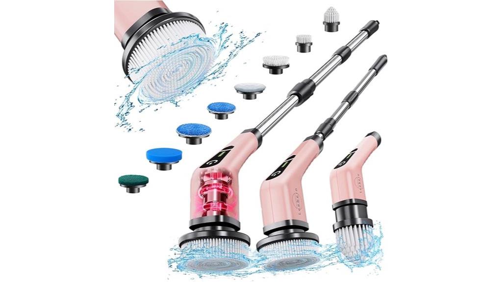 electric scrubber with multiple brushes