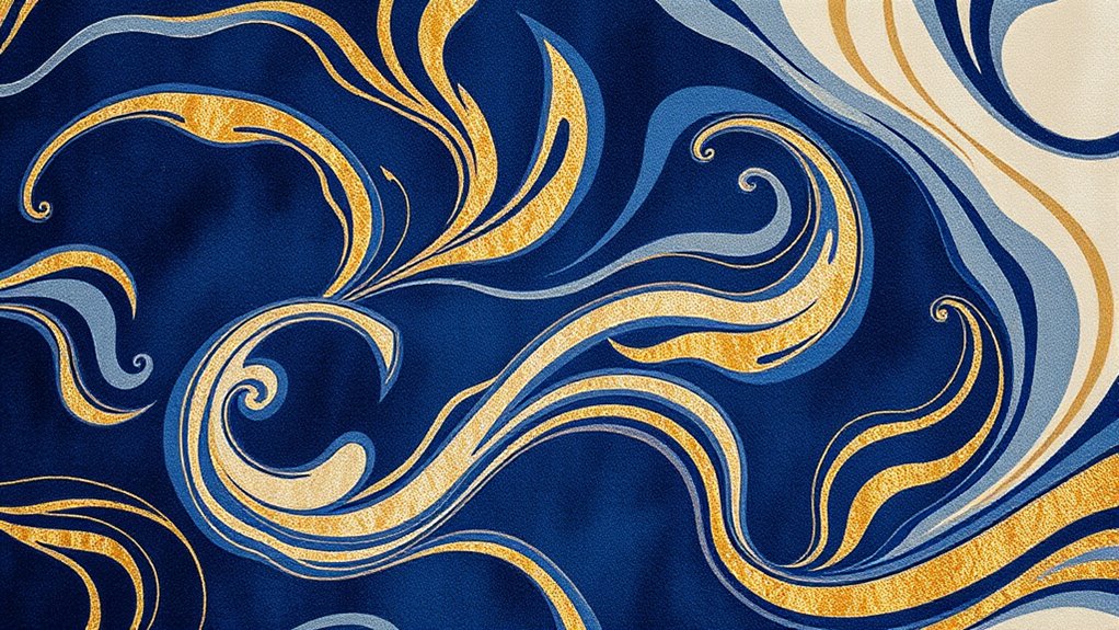 elegant abstract silk rugs