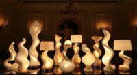 elegant alabaster lamp collection