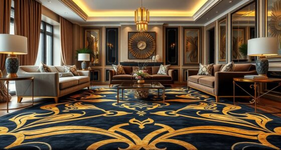 elegant art deco rug collection