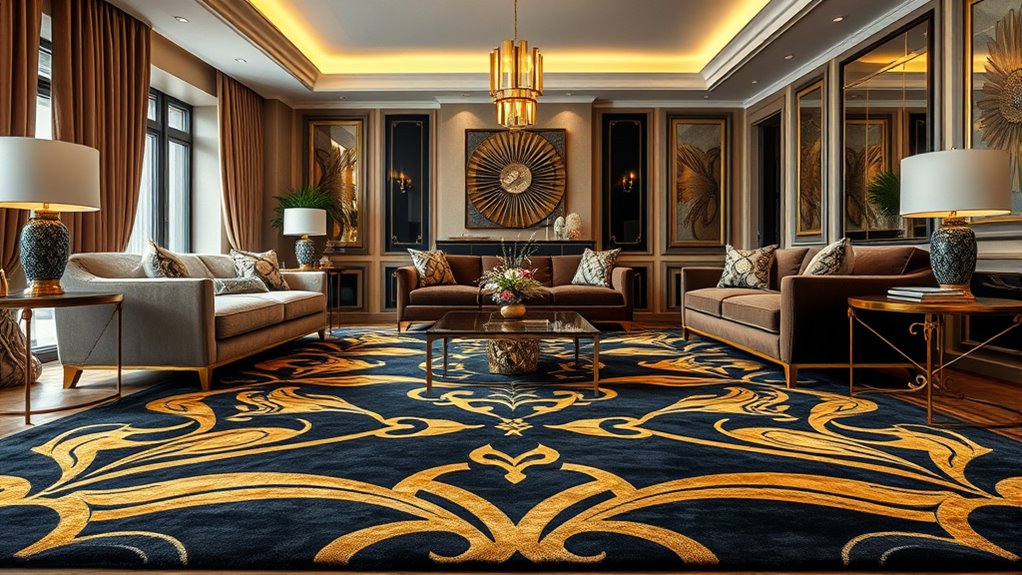 elegant art deco rug collection