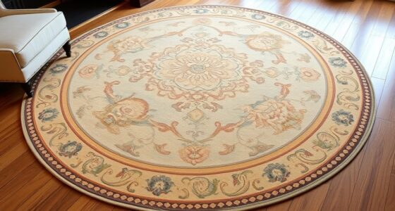 elegant aubusson round rugs
