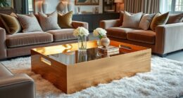 elegant brass tray tables