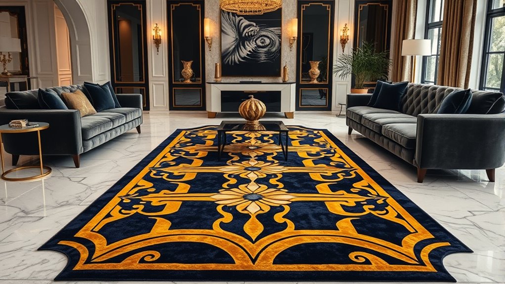 elegant geometric textured decor