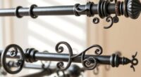 elegant handcrafted iron rods