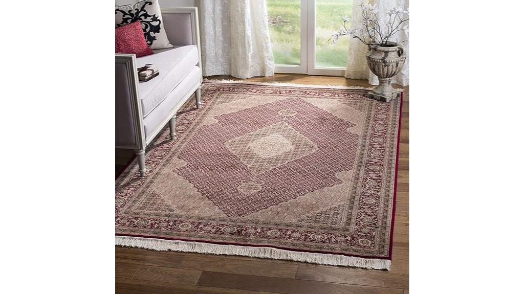 elegant herati pattern rug
