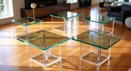 elegant modern glass tables