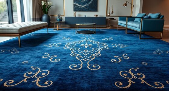 elegant navy blue rugs