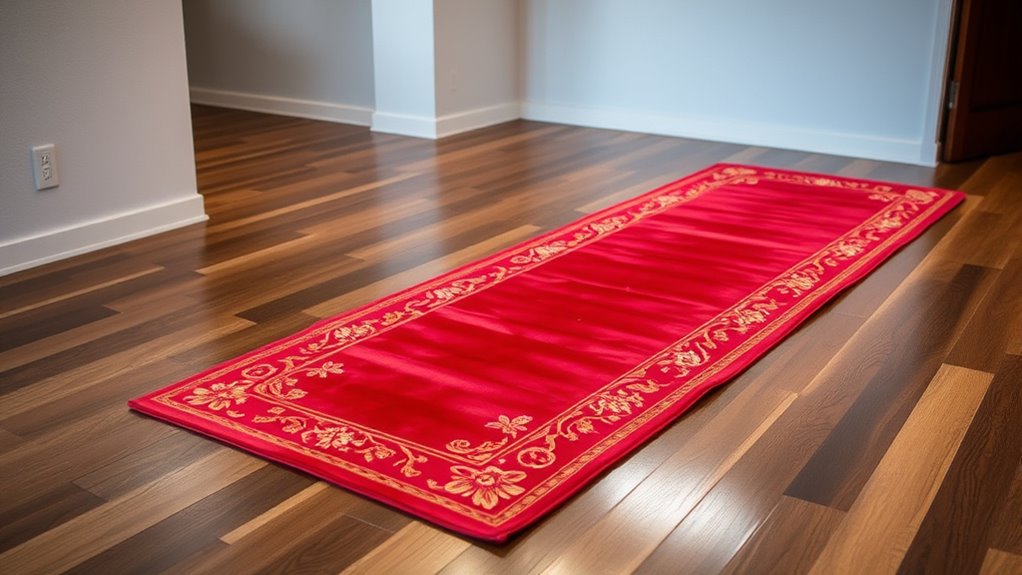 elegant red silk carpet collection