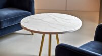 elegant round marble tables