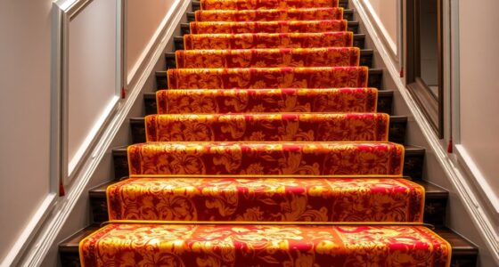 elegant silk stair runners