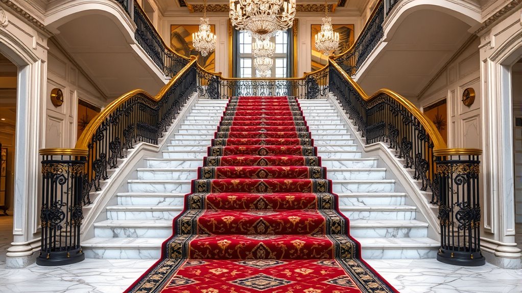 elegant staircase rug choices