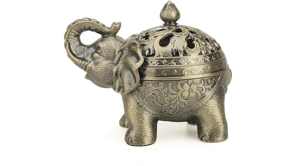 elephant incense burner lid