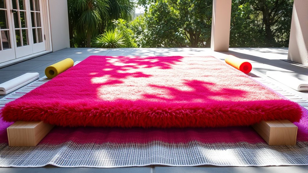 ensure complete rug dryness