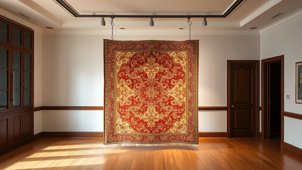 evenly distribute rug weight