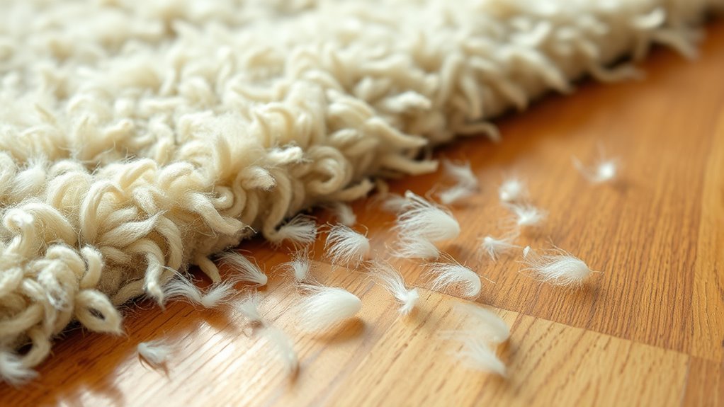 excessive shedding and fiber buildup