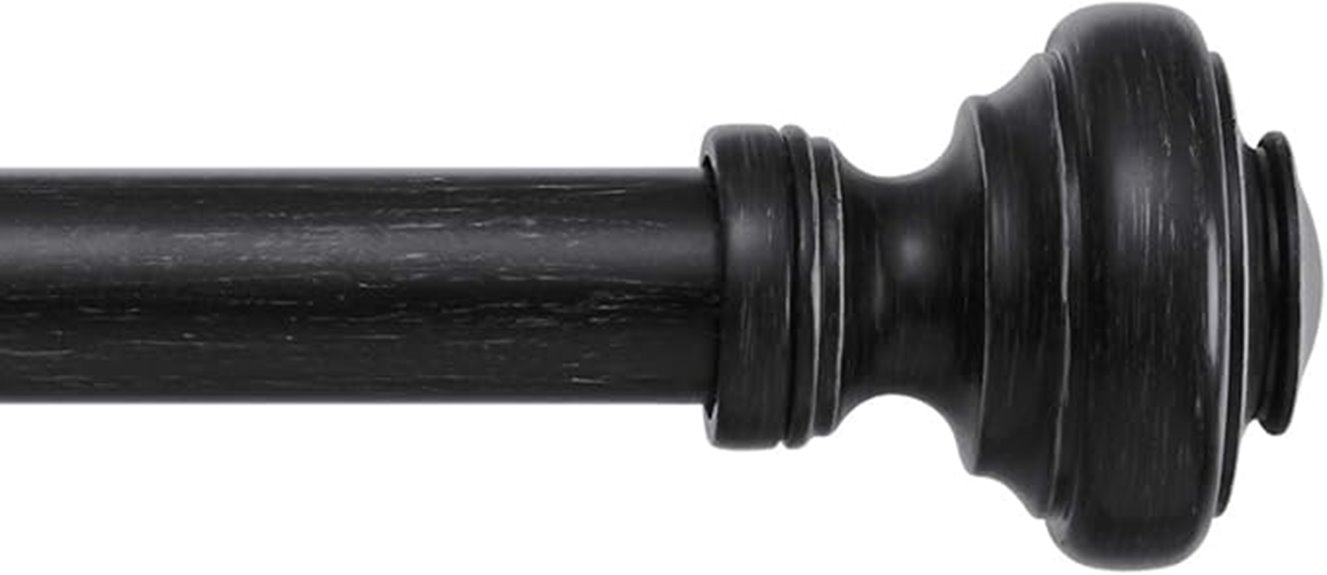 farmhouse adjustable curtain rod
