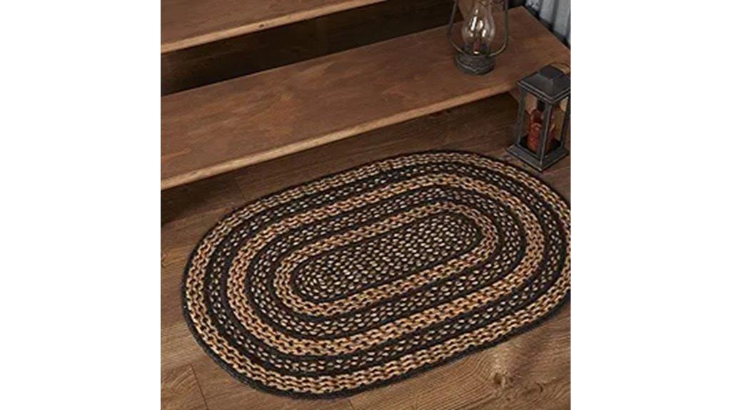 farmhouse primitive jute rug