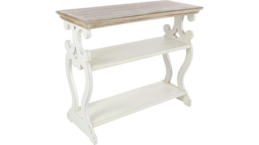 farmhouse wood console table