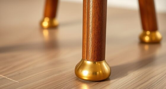felt bottom brass glides
