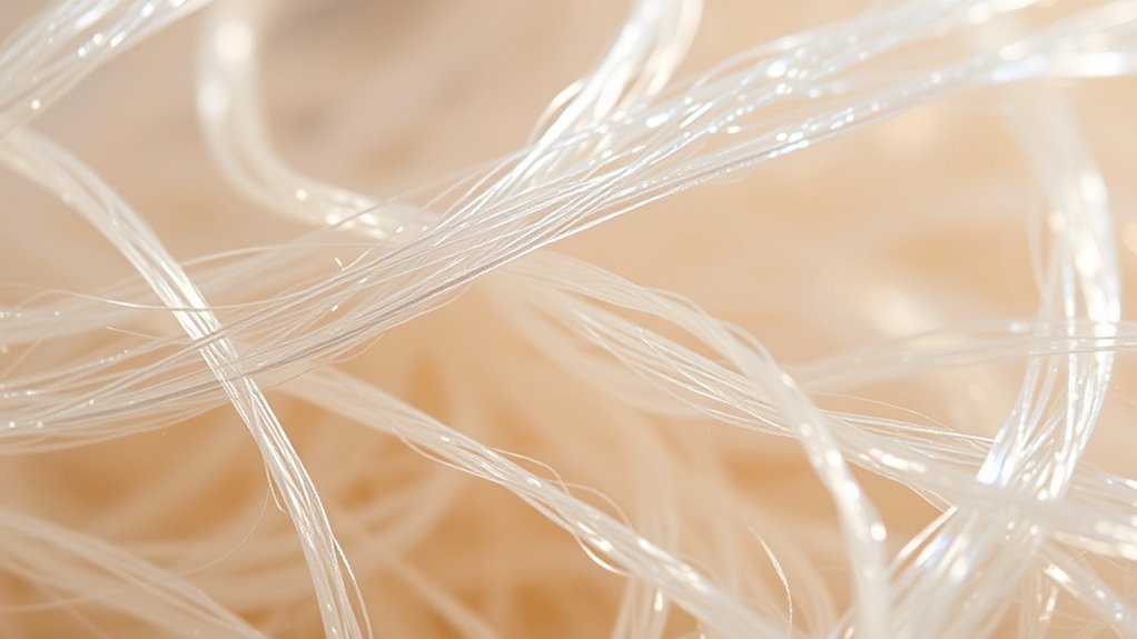 fiber thickness influences sheen