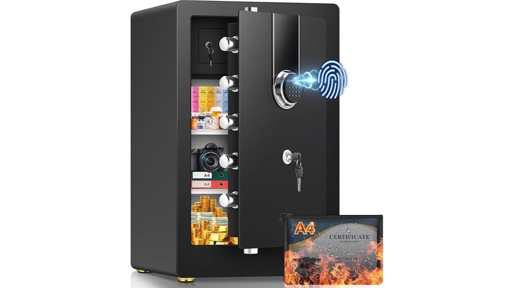 fireproof biometric safe