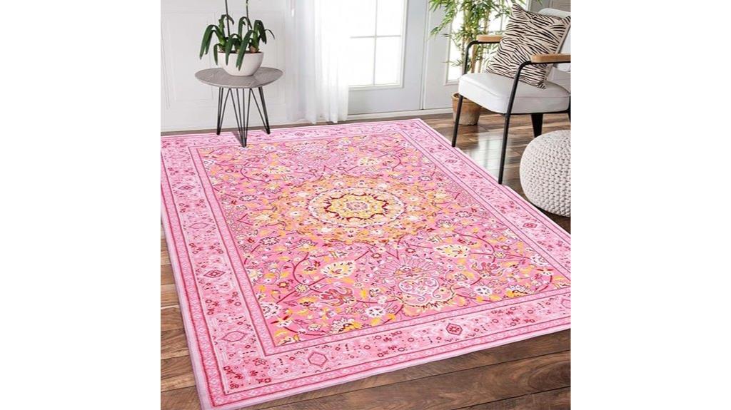 five by seven washable rug