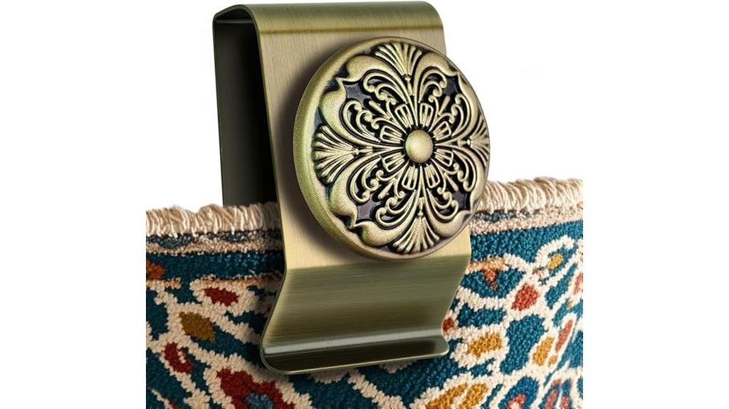 four wall hanger clamps