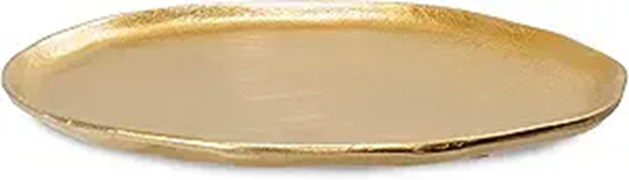 gold 12 inch textured tray