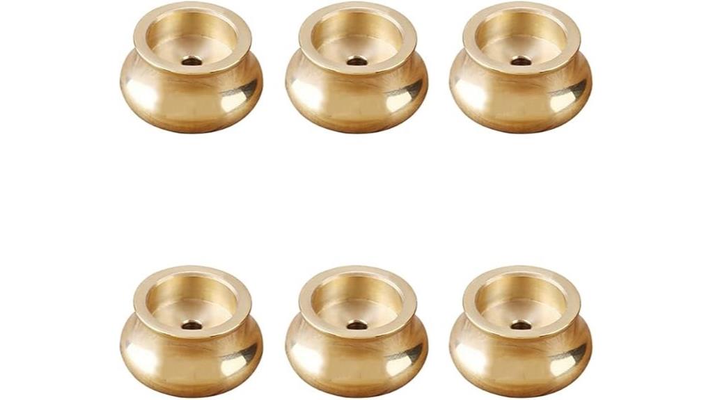 gold brass mini incense holders