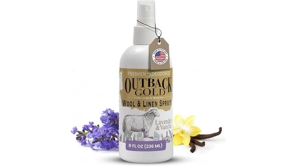 gold linen fabric spray