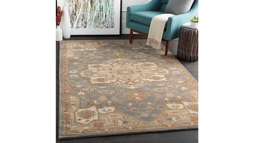 gray wool rug 6x9