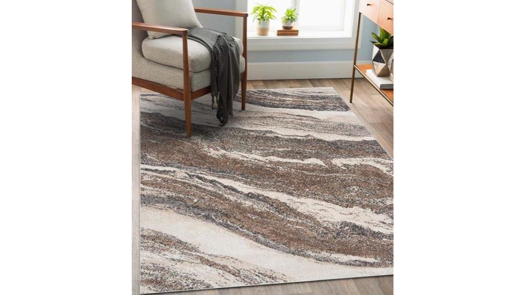 grey art deco rug