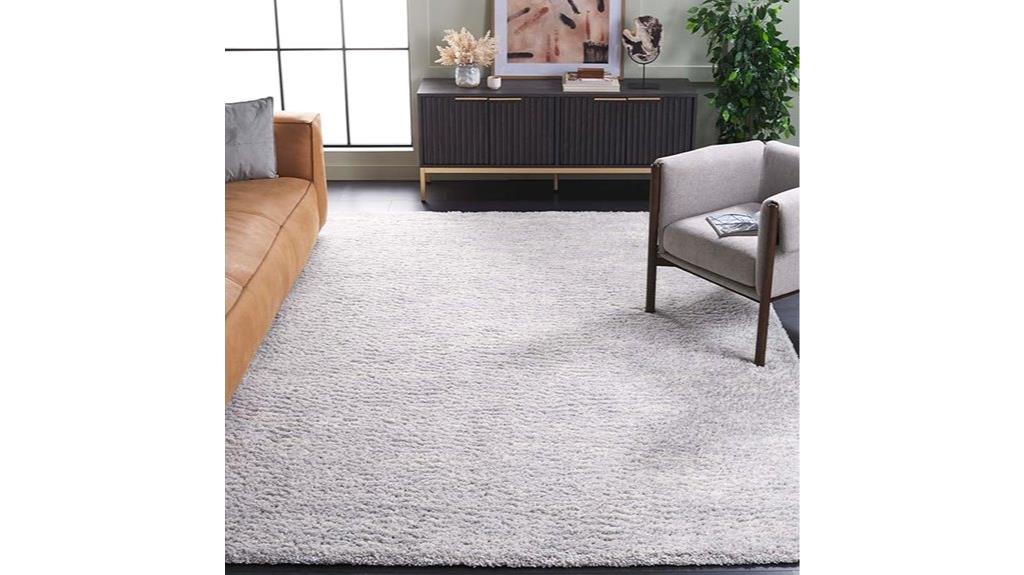 grey ivory shag rug
