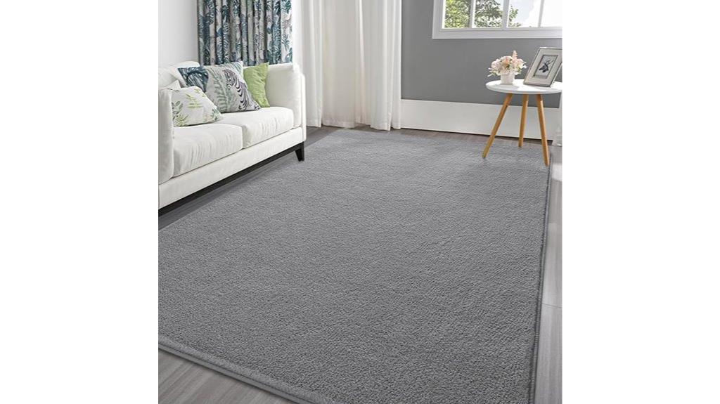 grey pettop area rug