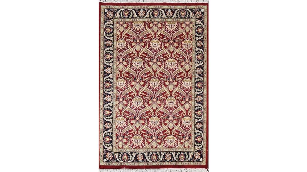 hand knotted wool aubusson rug
