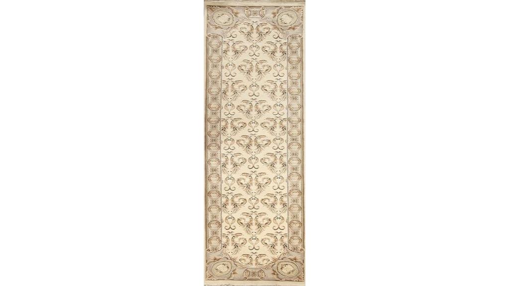 hand knotted wool runner