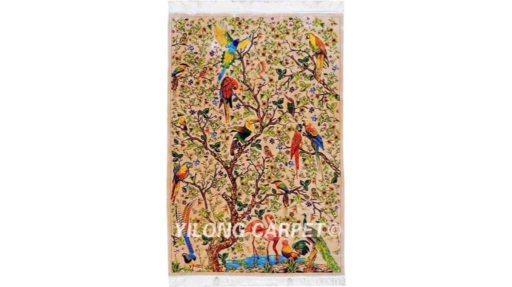 handmade silk rug