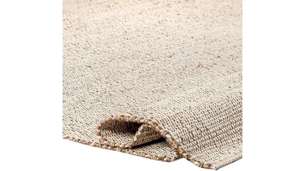 handwoven jute cotton rug